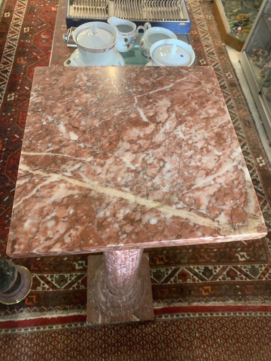 19th Century Marble Bolster 120 Cm-photo-2