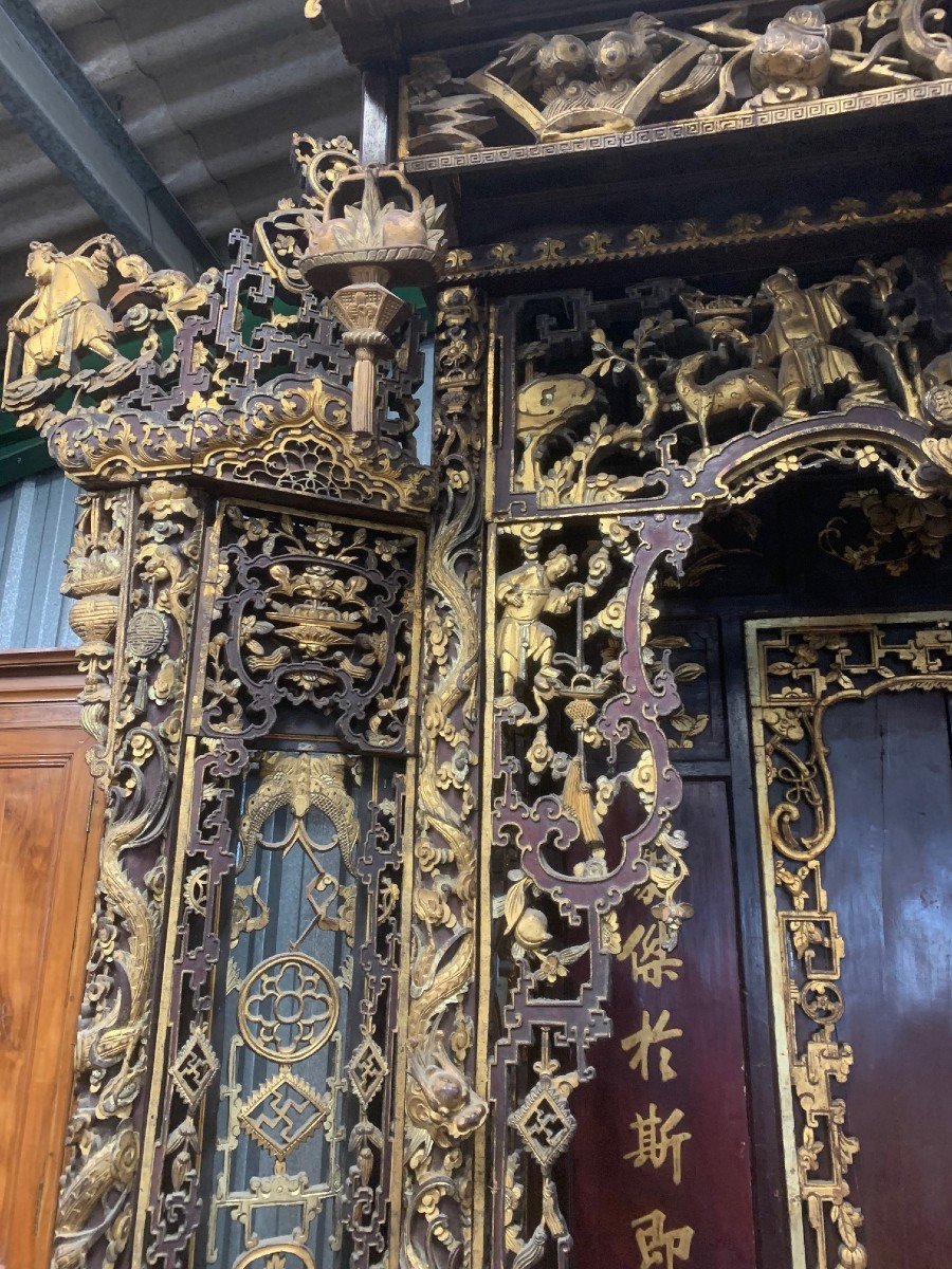 Magnificent Large 19th Century Chinese Altar-photo-2