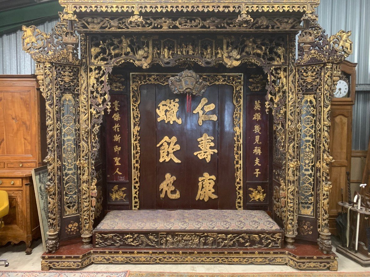 Magnificent Large 19th Century Chinese Altar-photo-4