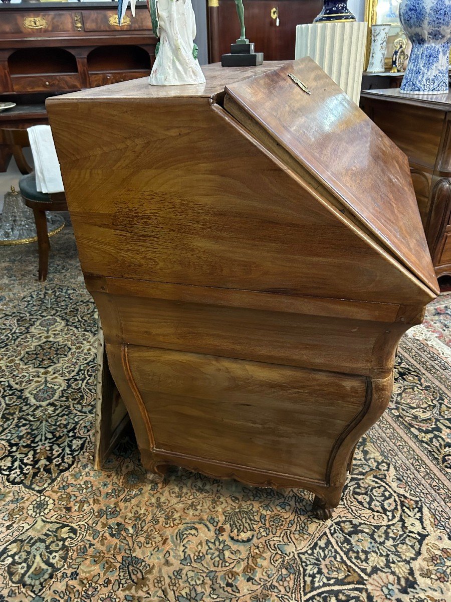 Petit Scriban Galbé Bordelais Acajou XVIIIe Commode-photo-3