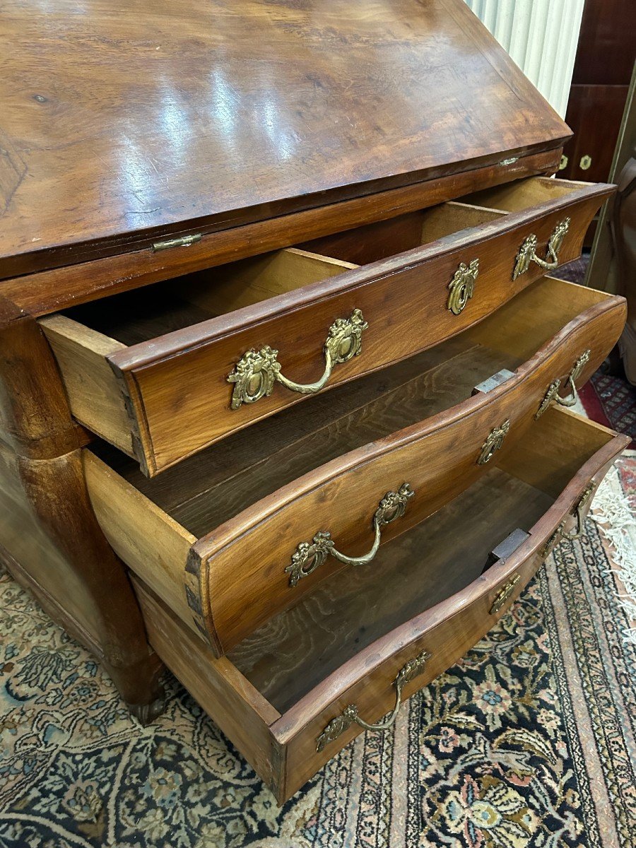 Petit Scriban Galbé Bordelais Acajou XVIIIe Commode-photo-2