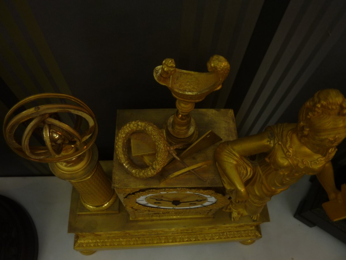 Pendule Bronze Doré -photo-1