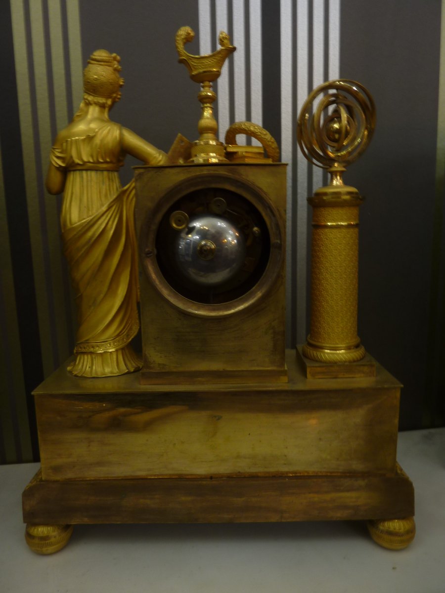 Pendule Bronze Doré -photo-2