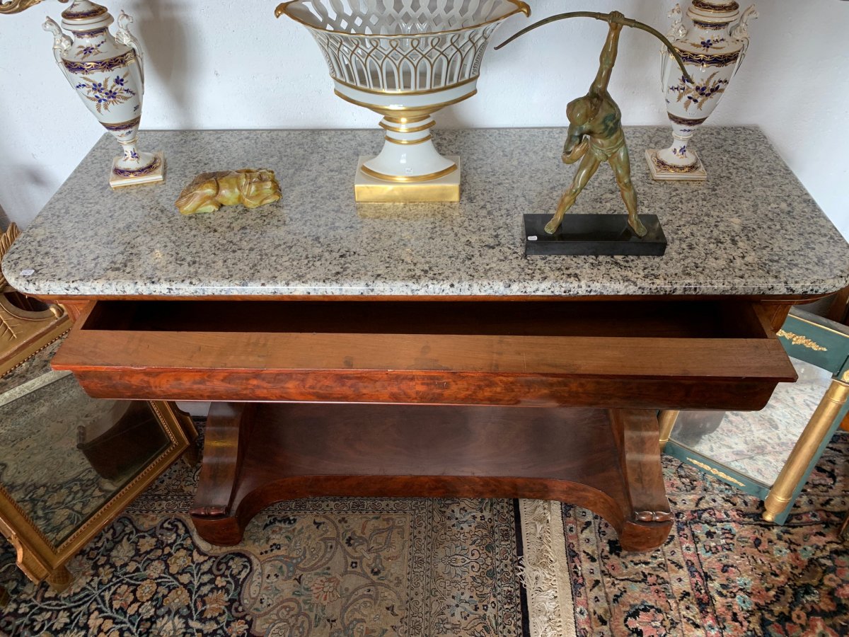 Console Louis Philippe Acajou 127 Cm-photo-2