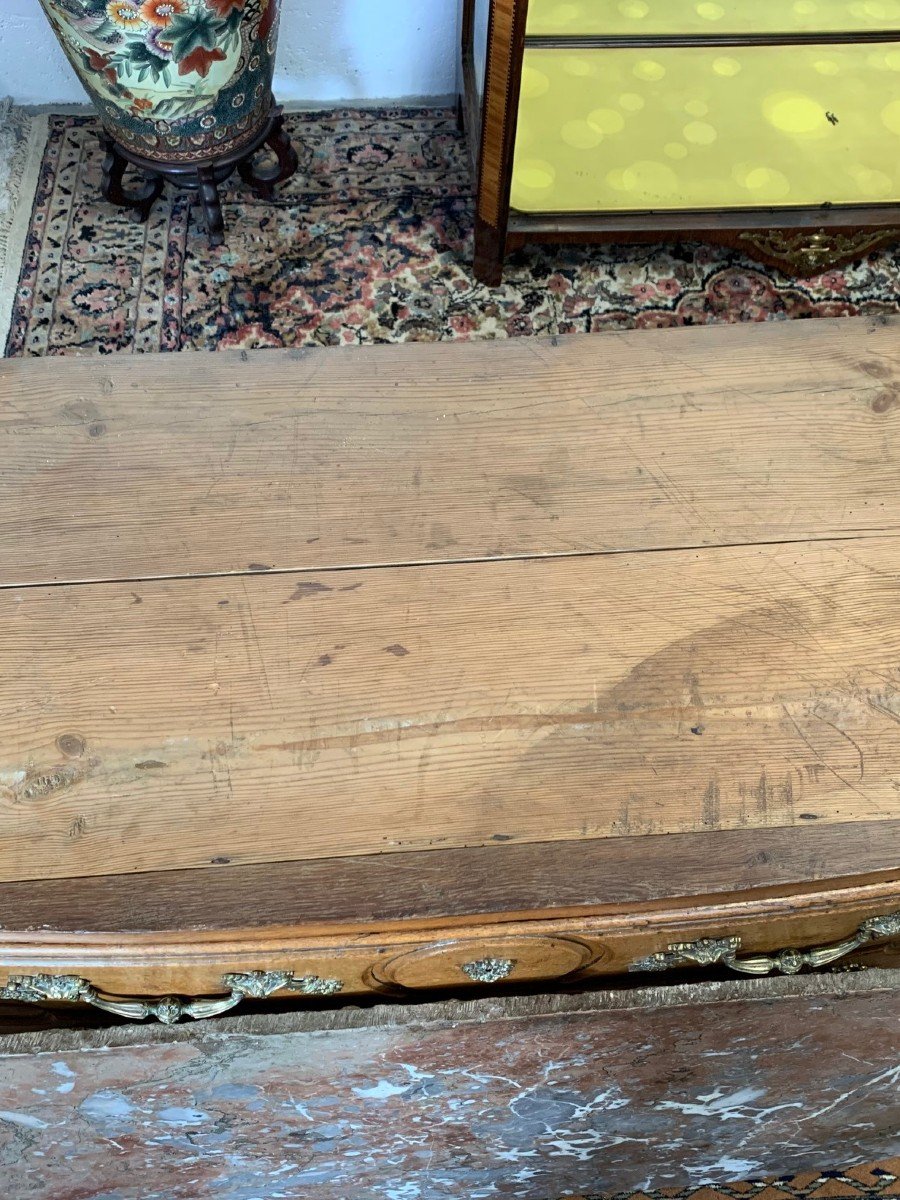 Commode Louis XIV En Chêne à restaurer-photo-7