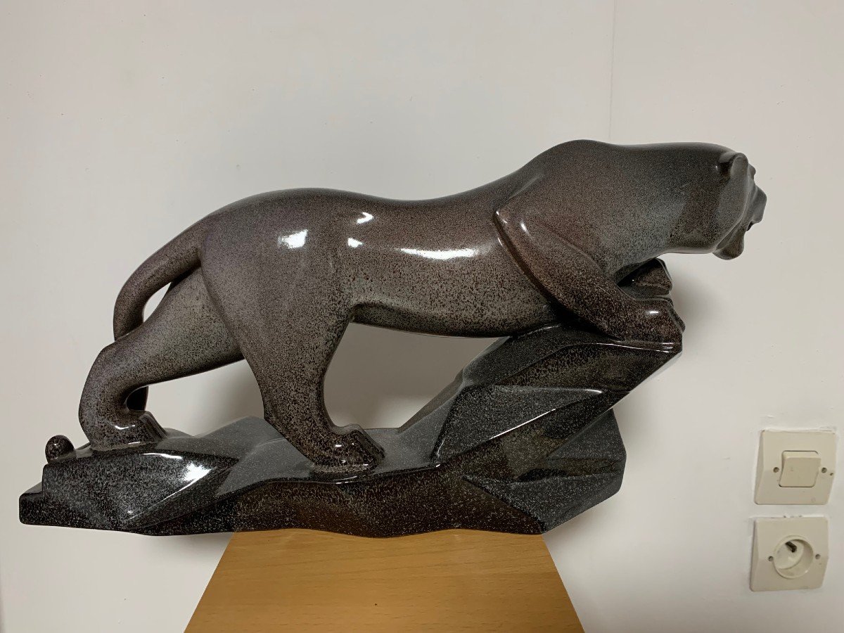 David d'Yerna Panther Ceramic Earthenware-photo-3