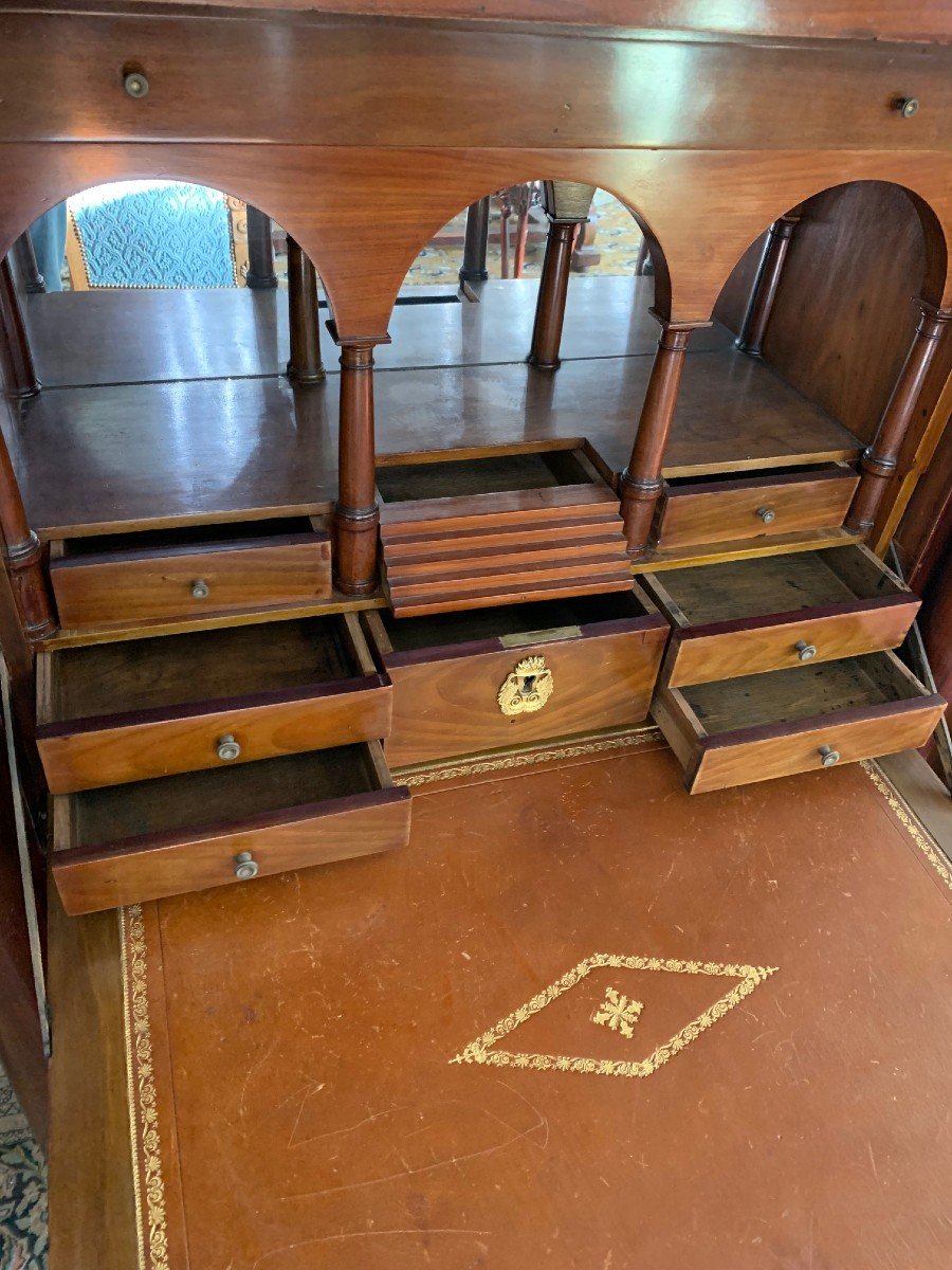 Secretaire Empire Acajou XIXe-photo-1