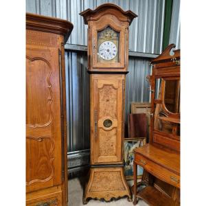 Pendule De Parquet Comtoise Charentaise Mouvement Mensuel 19ème