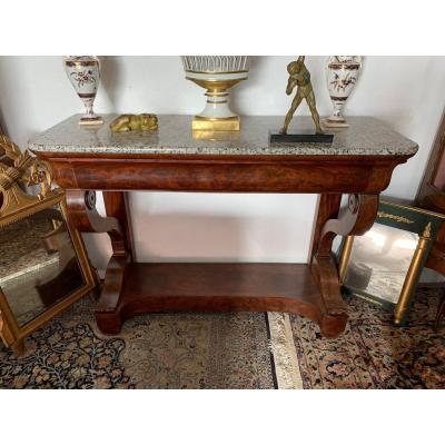 Louis Philippe Mahogany Console 127 Cm