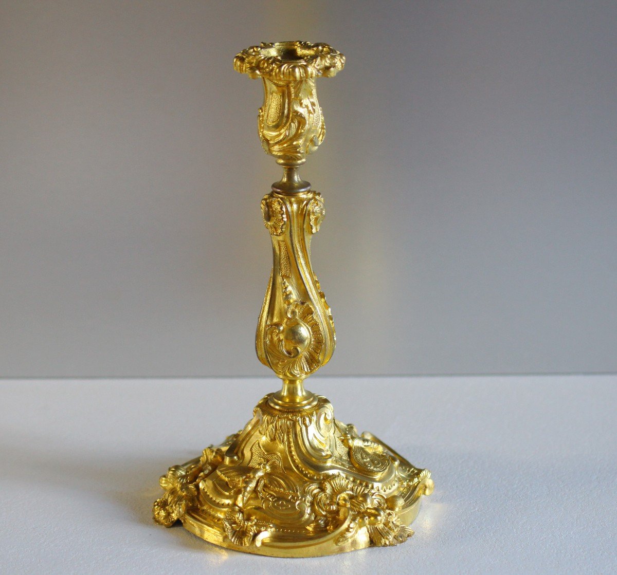 Pair Of Candlesticks - Model Of King Louis-philippe-photo-2