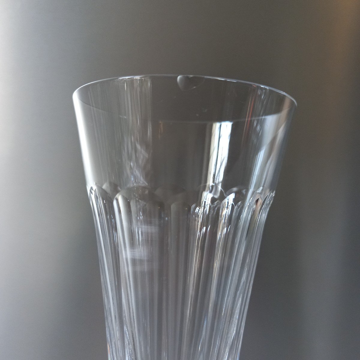 Set Of 12 Flutes Crystal Saint Louis - Excellence Model-photo-6