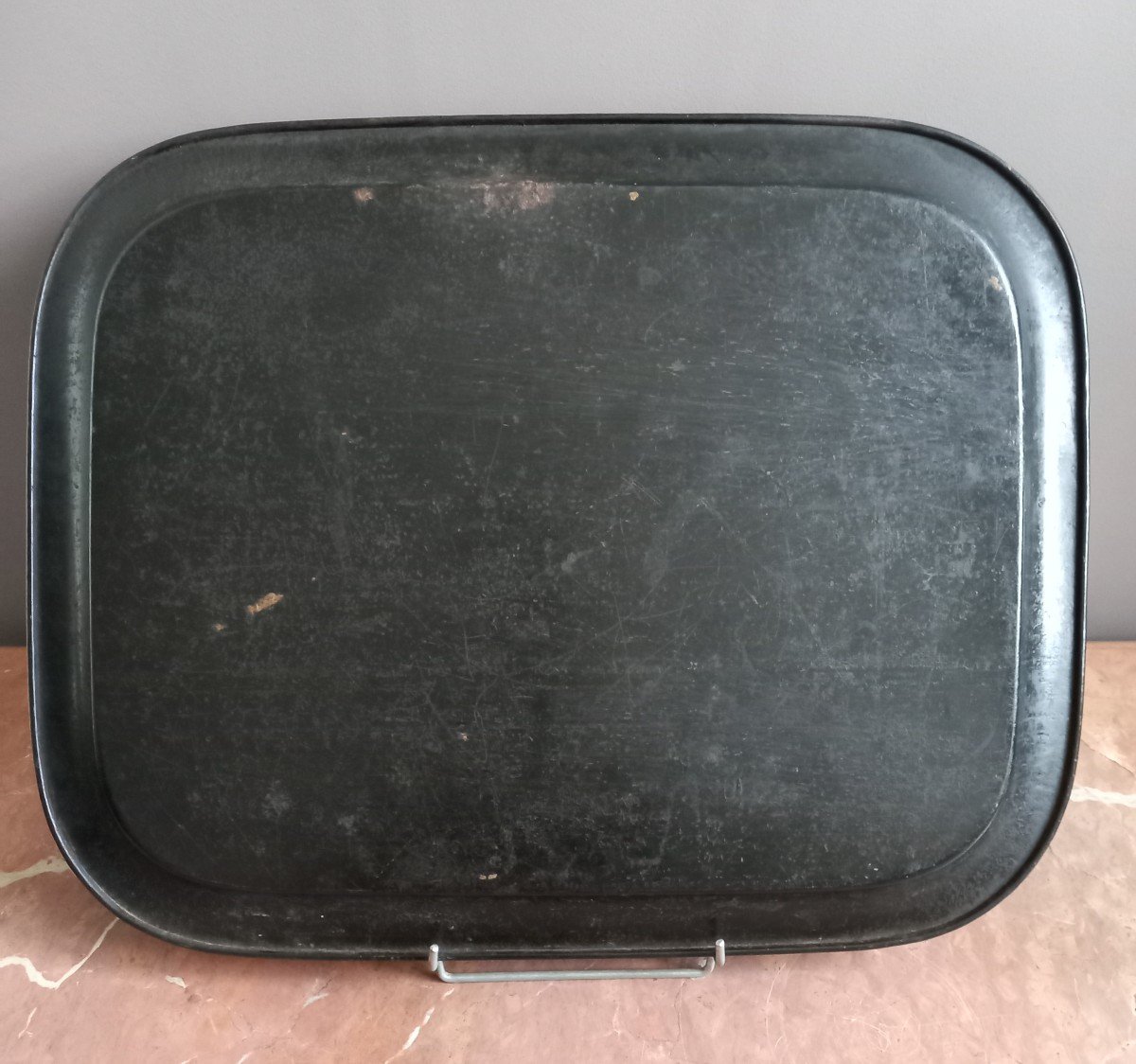 Tray In Painted Metal - Magots Decoration-photo-5