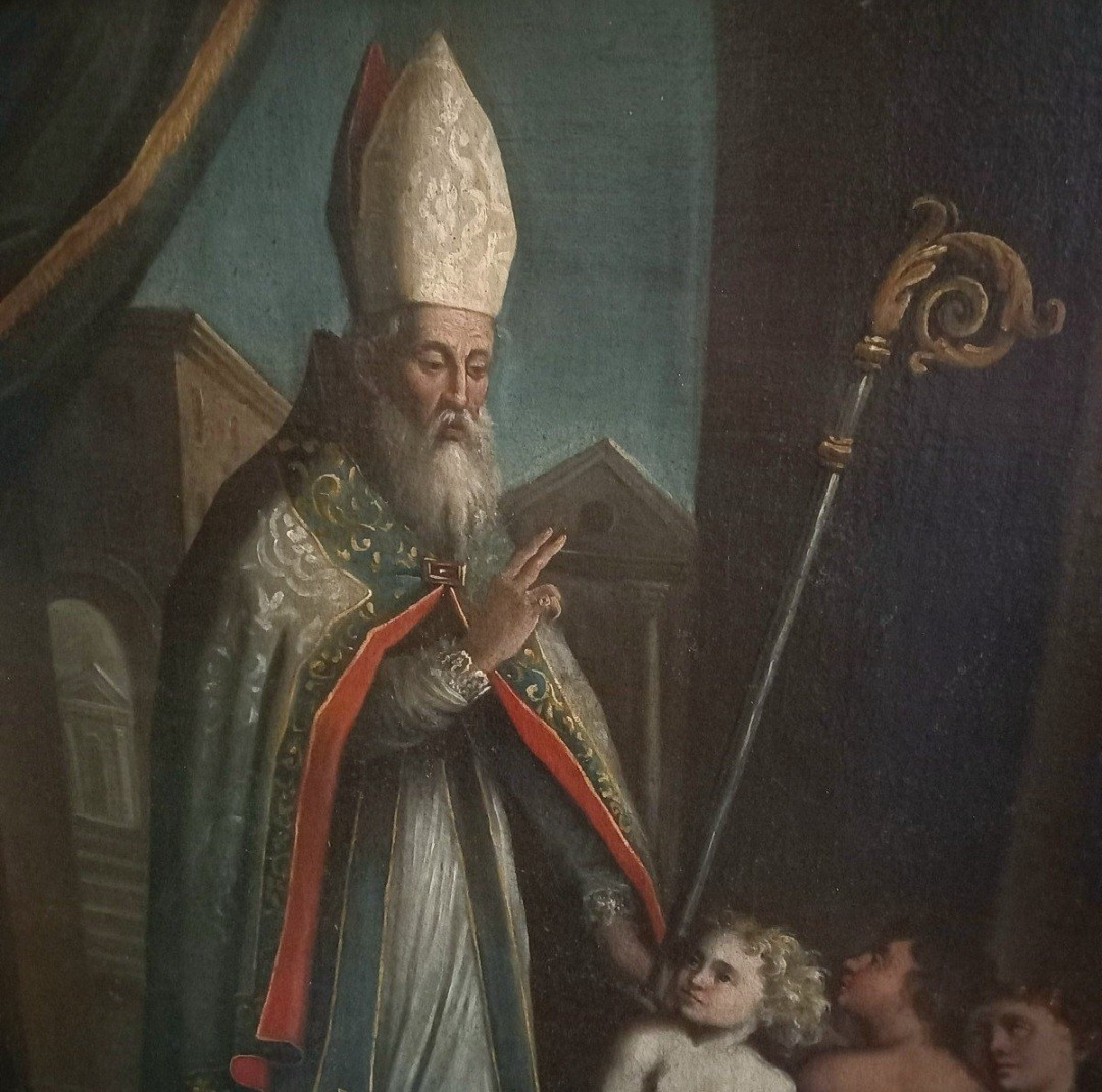 TABLEAU SAINT NICOLAS 17ème siècle -photo-2