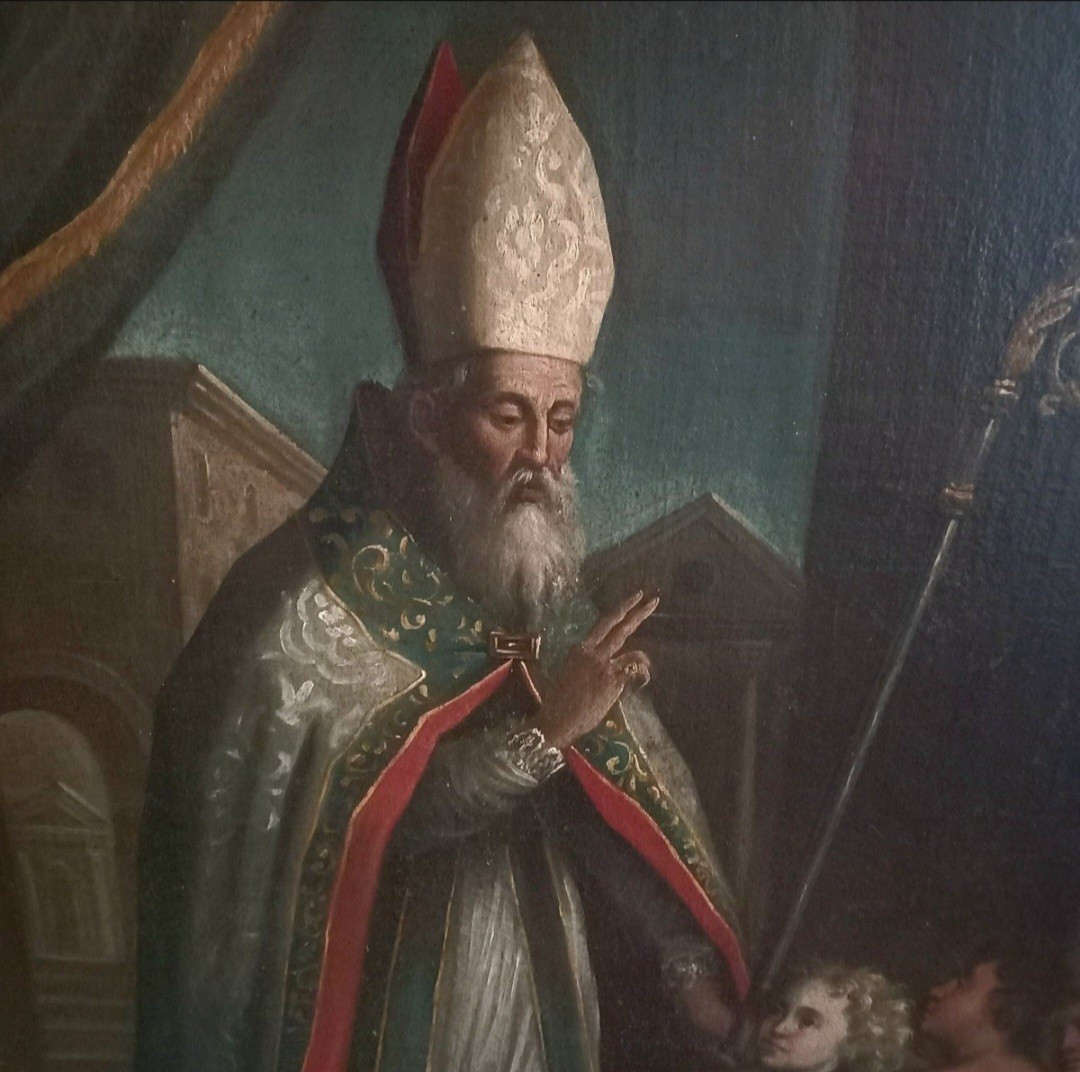 TABLEAU SAINT NICOLAS 17ème siècle -photo-3