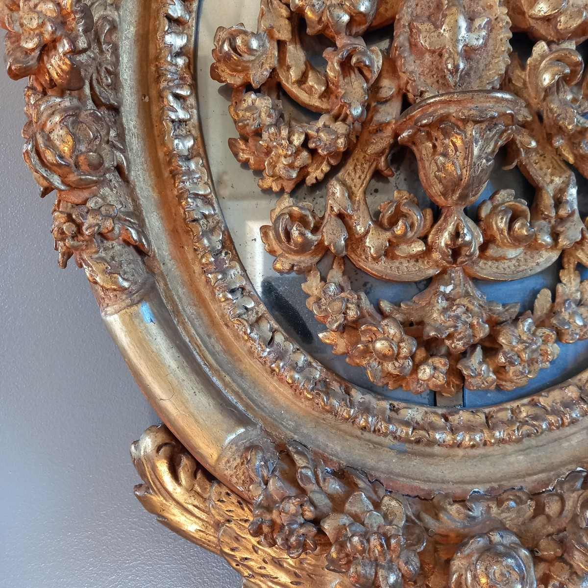 MIROIR DÉCORATIF- ÉPOQUE RÉGENCE -photo-4