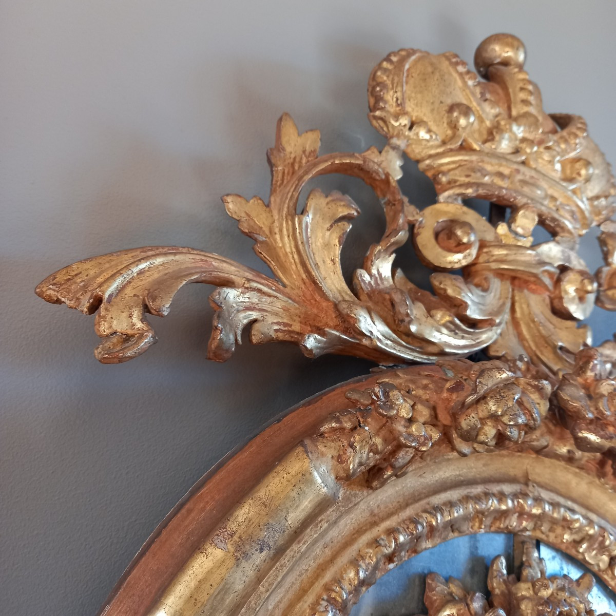 MIROIR DÉCORATIF- ÉPOQUE RÉGENCE -photo-6