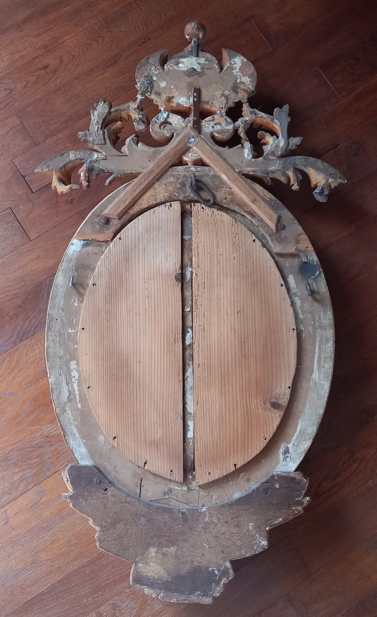 MIROIR DÉCORATIF- ÉPOQUE RÉGENCE -photo-7