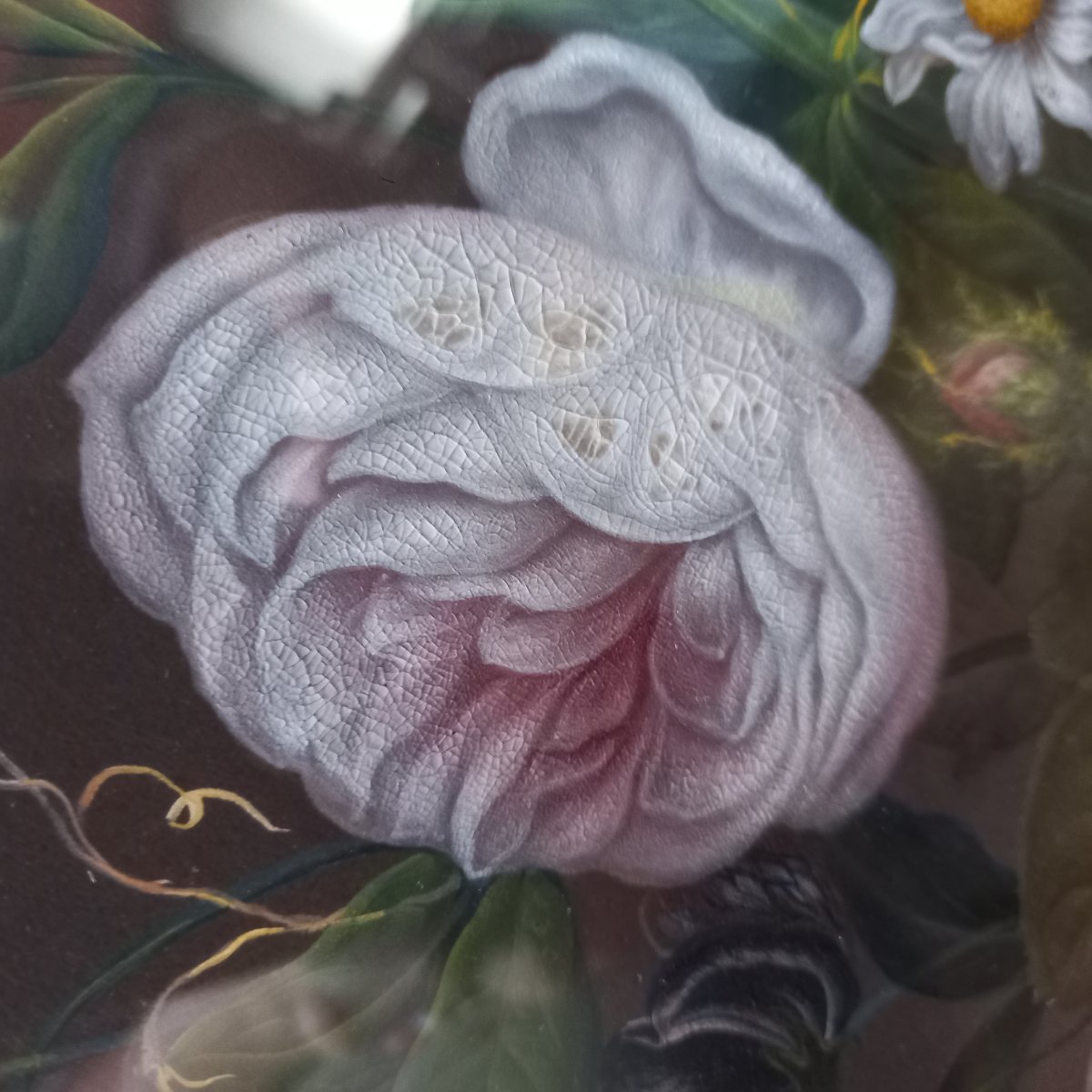 Tableau Bouquet de Fleurs - 19ème siècle - Henri Jehin-photo-4