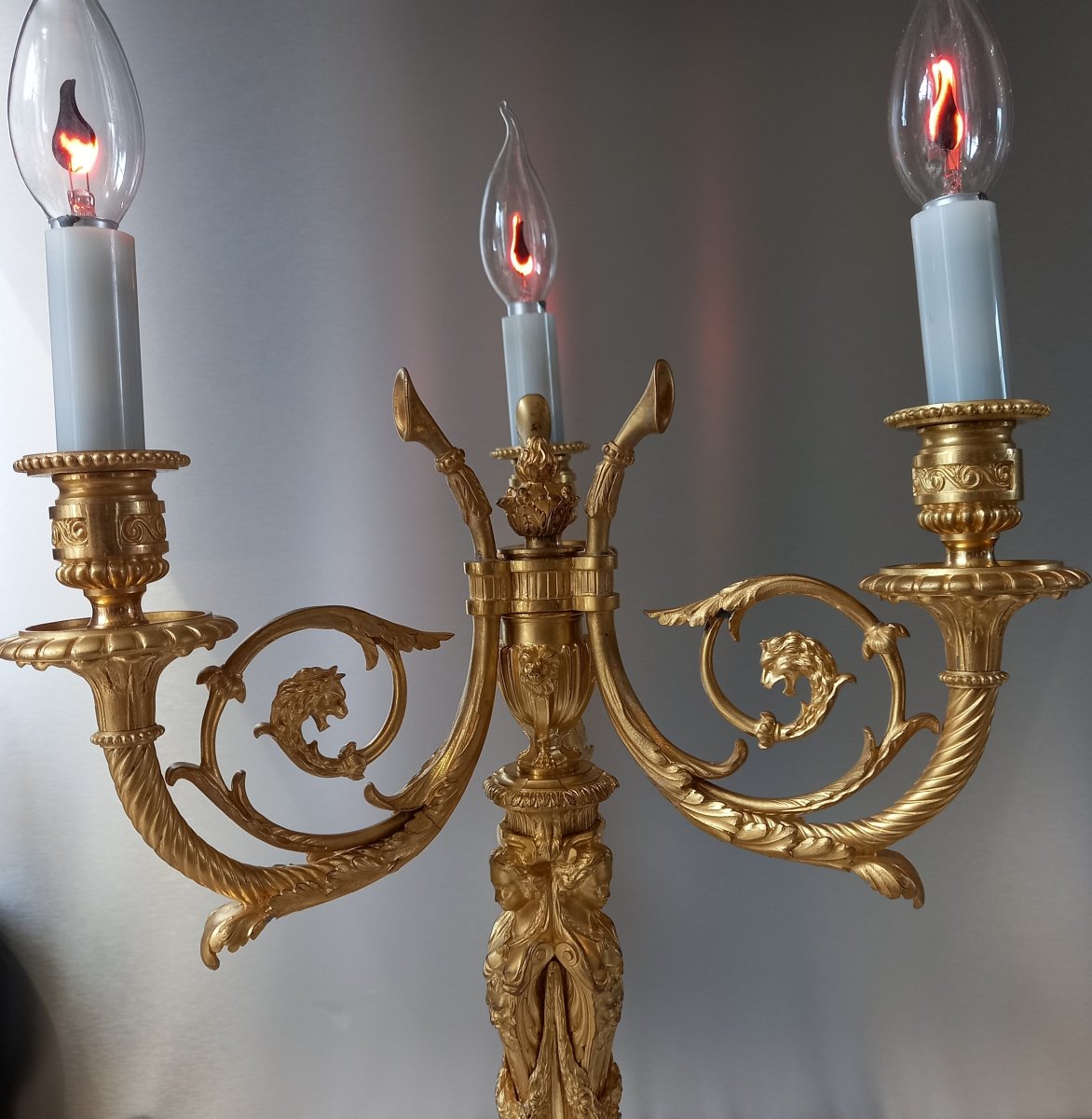 Candélabre d'après Dubourc et Rémond-photo-3