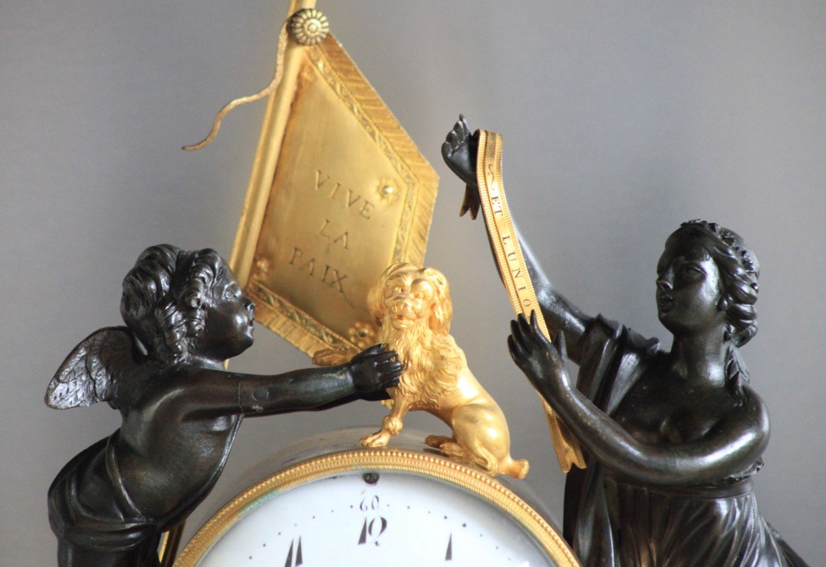 Pendule Vive La Paix - Epoque Directoire-photo-4