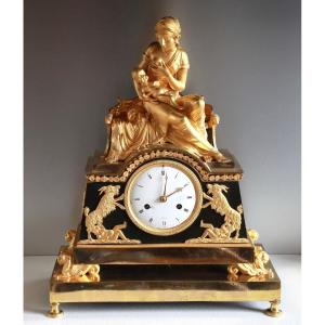 Large Empire Period Clock - The Birth Of Napoleon Ii