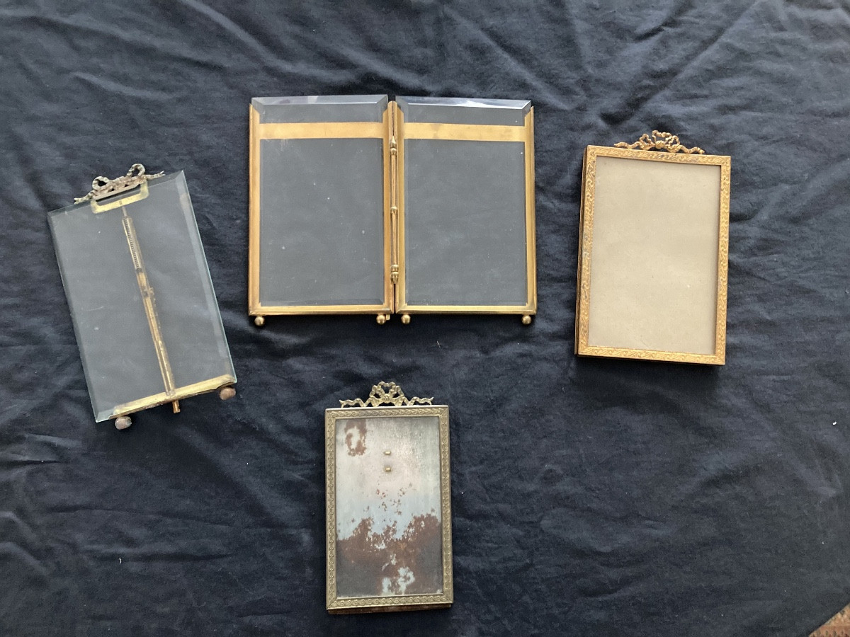 4 Brass And Glass Frames-photo-2