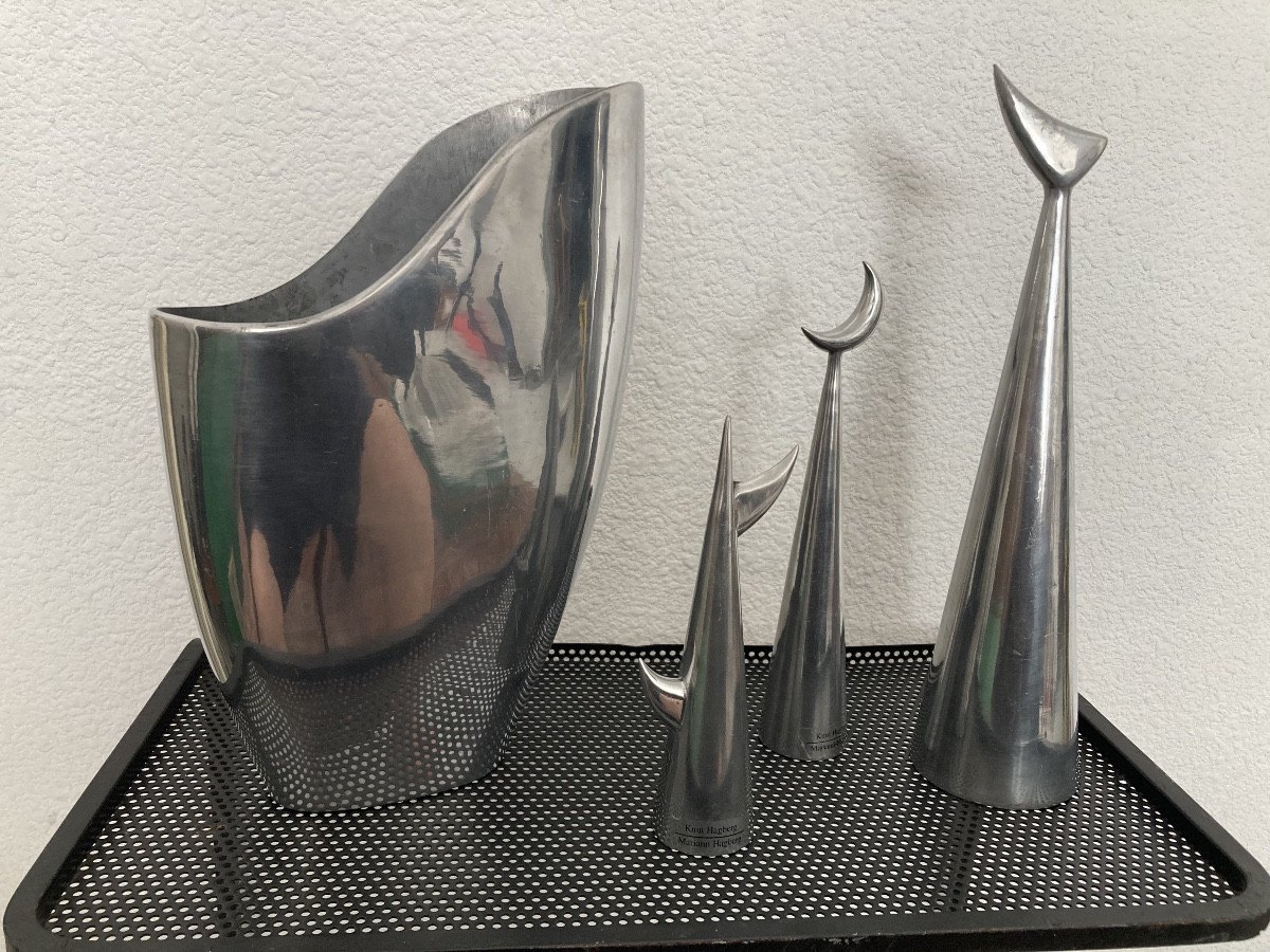 Three Sculptures And A Vase By Knut Hagberg And Mariann Hagberg-photo-2