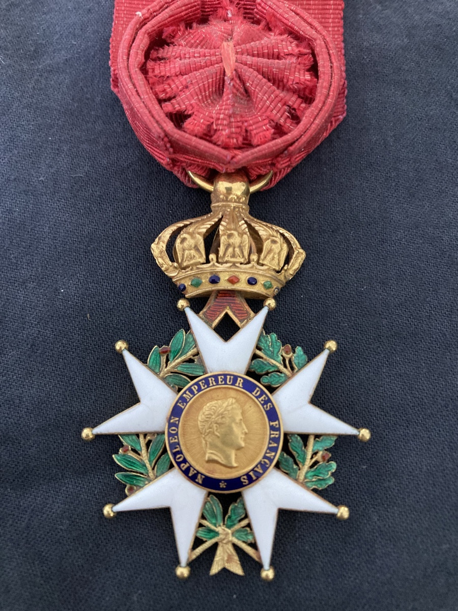 Legion Of Honor In Enameled Gold, Second Empire.-photo-3