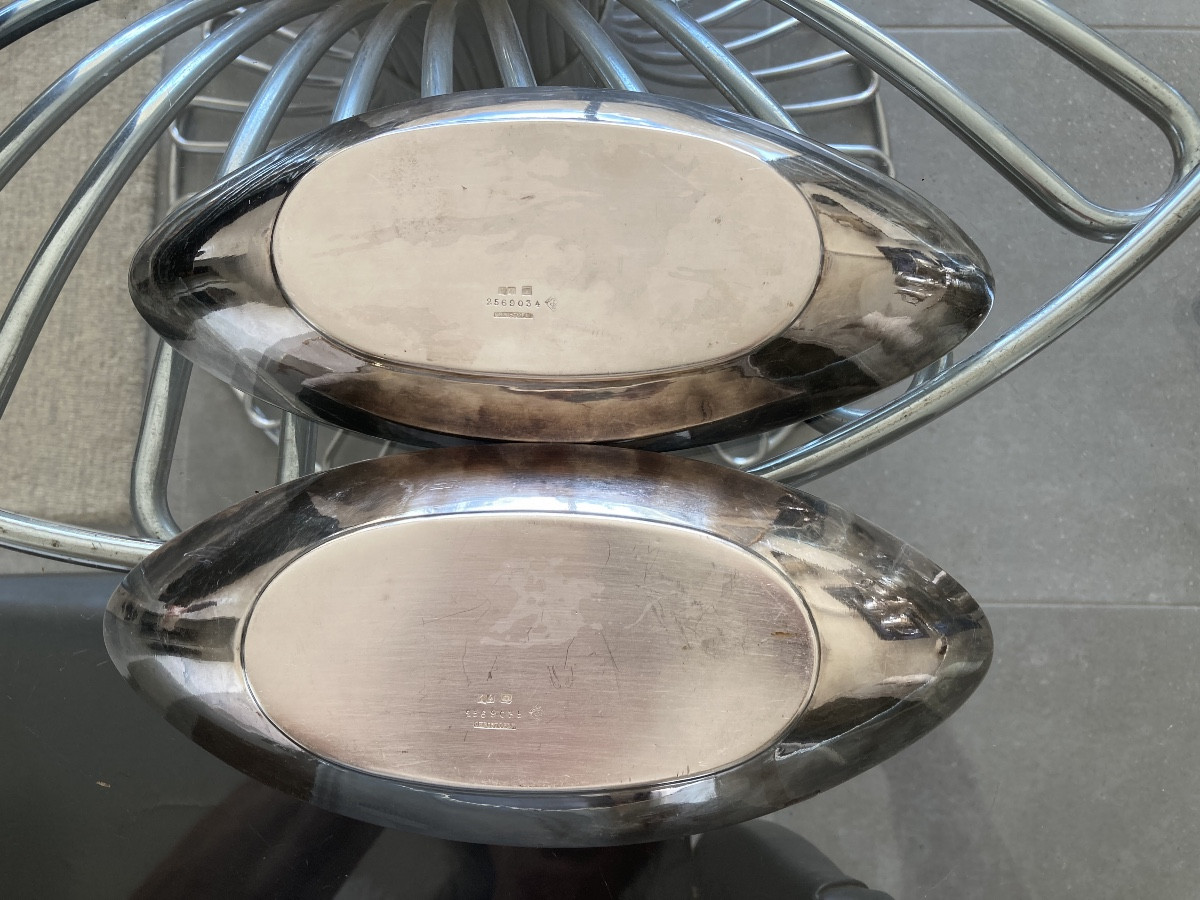2 Christofle Silver Metal Baskets -photo-3
