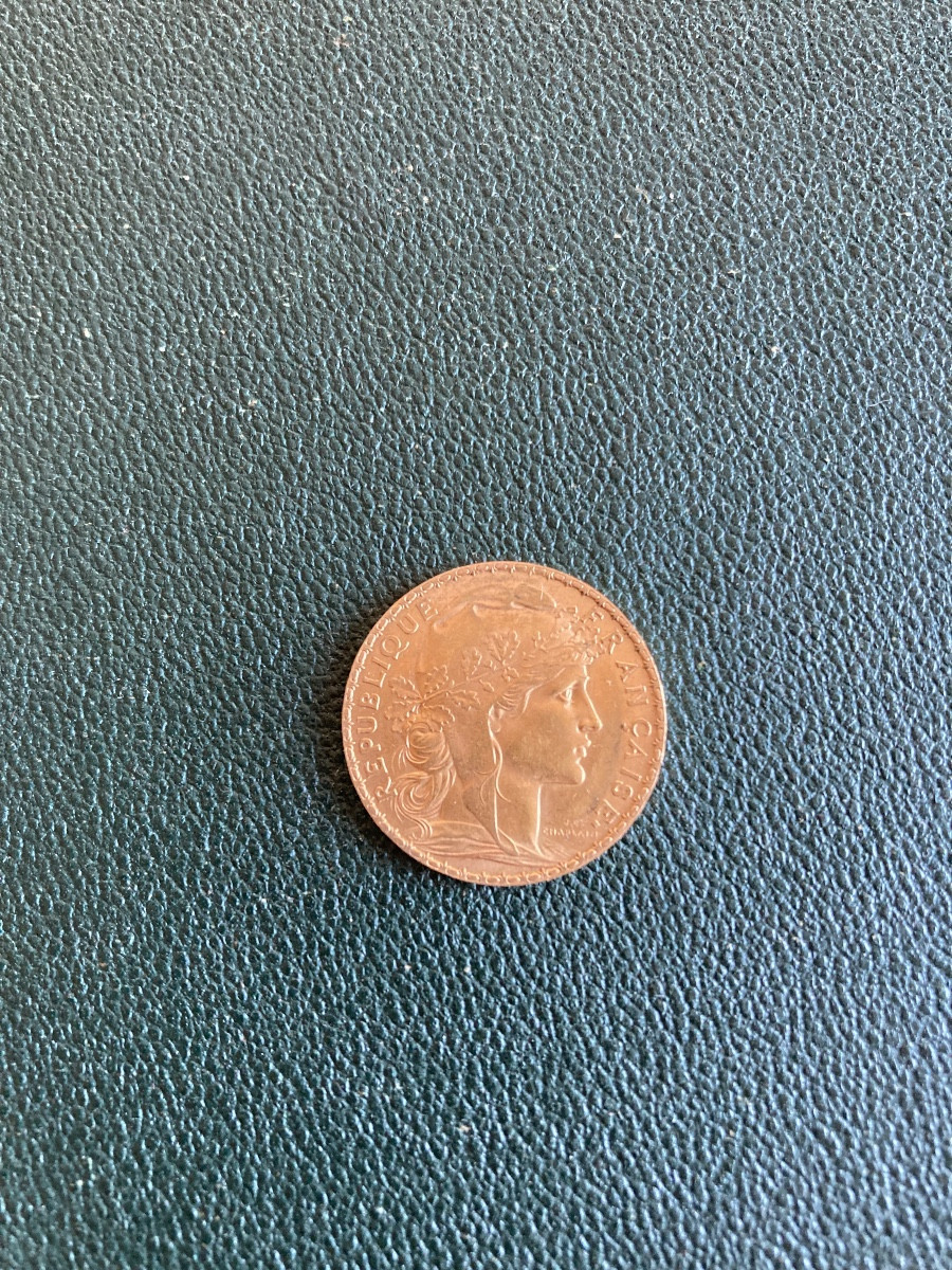 Coin Of 20 Francs Gold Rooster Marianne 1912
