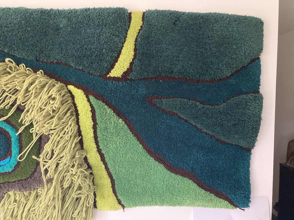 Tapisserie en laine des années 1960-70-photo-3