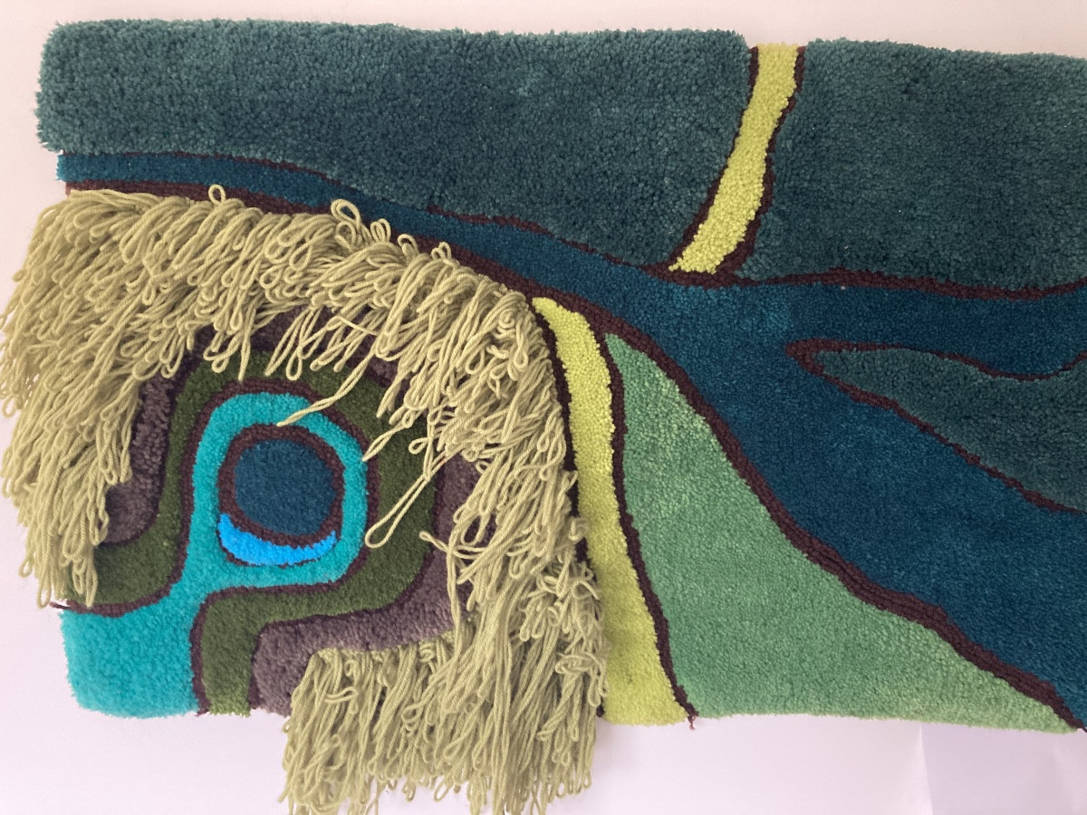 Tapisserie en laine des années 1960-70-photo-4