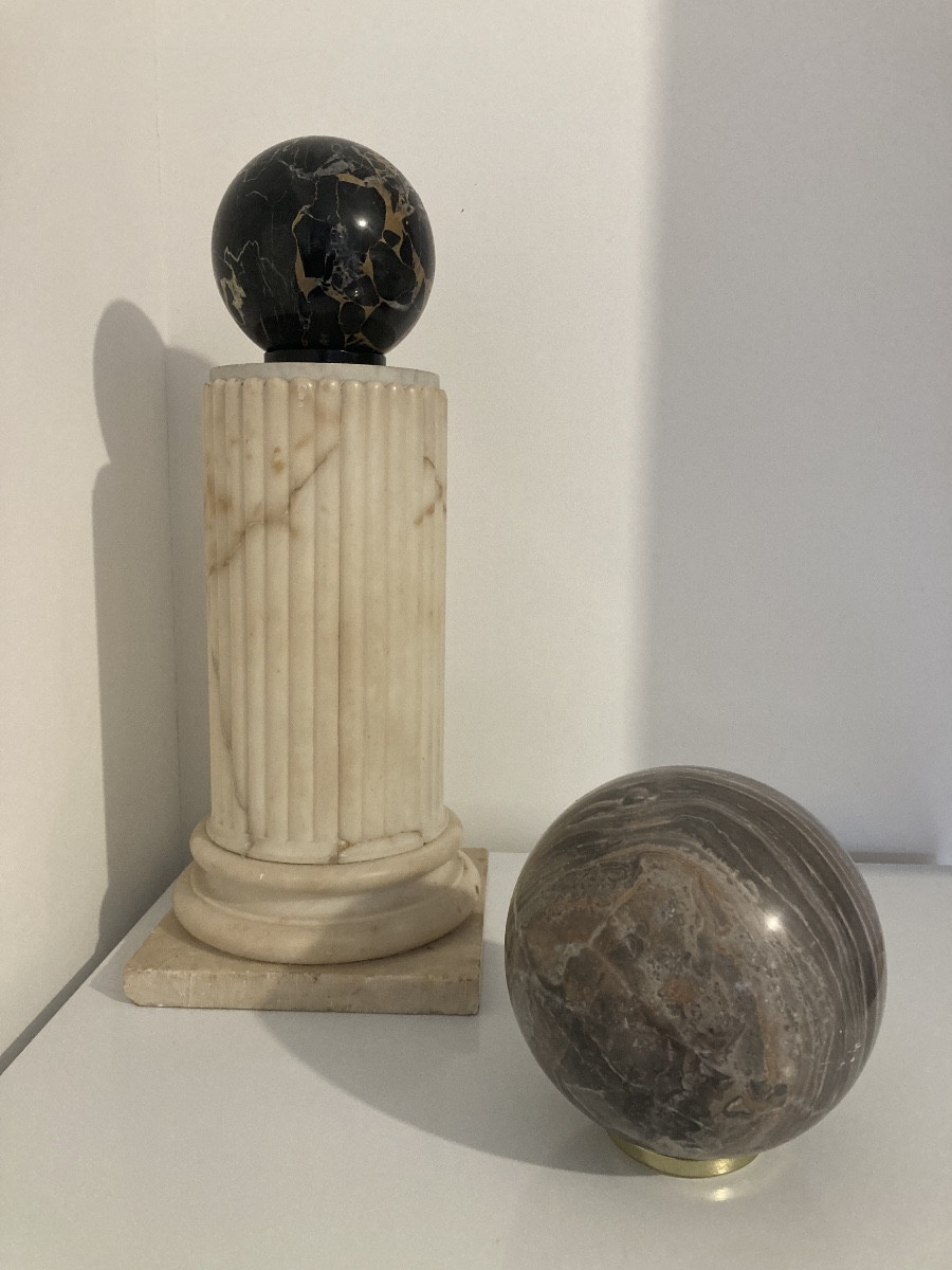 Two Marble Balls