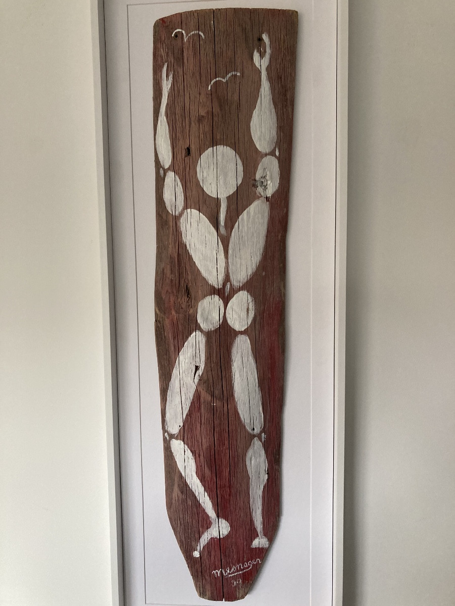 Painting On A Fence, Signed Mesnager 09-photo-4