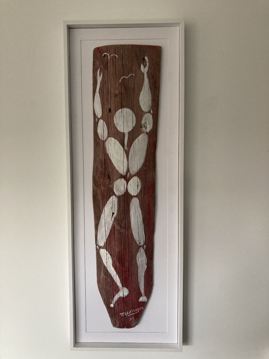 Painting On A Fence, Signed Mesnager 09-photo-1