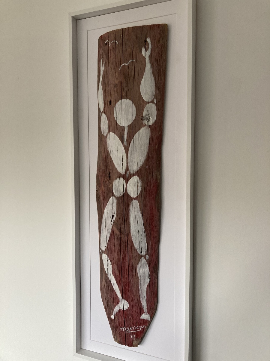 Painting On A Fence, Signed Mesnager 09