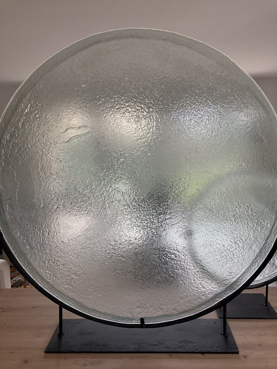 2 Large Glass Trays From The 1970s-80s-photo-2