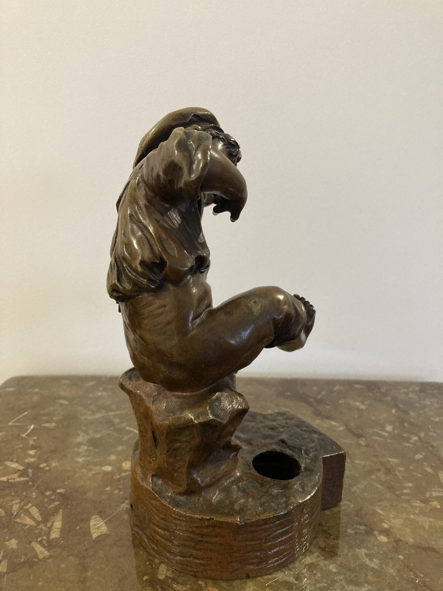 Poulbot en bronze signé Henri Allouard-photo-4