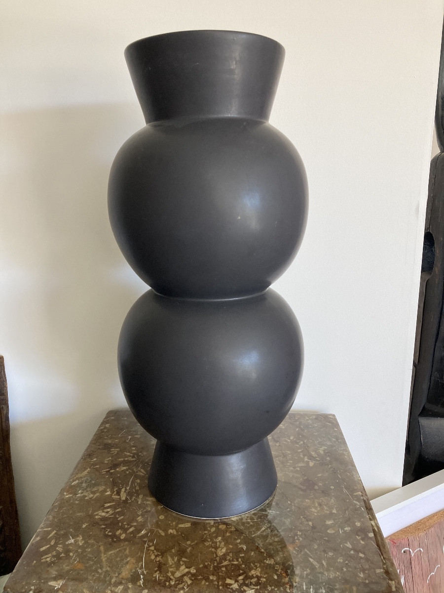 Grand vase noir du designer Collin-photo-2