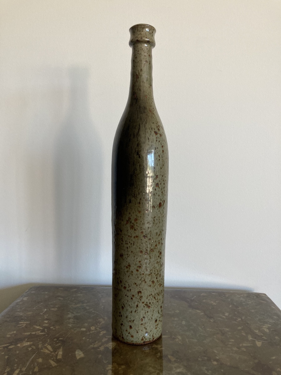 Bouteille en grès d’Anduze par Zobel