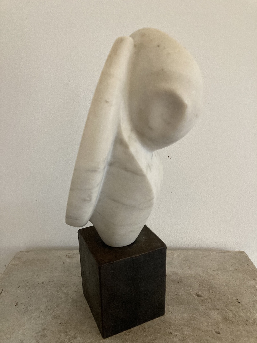 Carrara Marble Sculpture From The 70s-photo-4