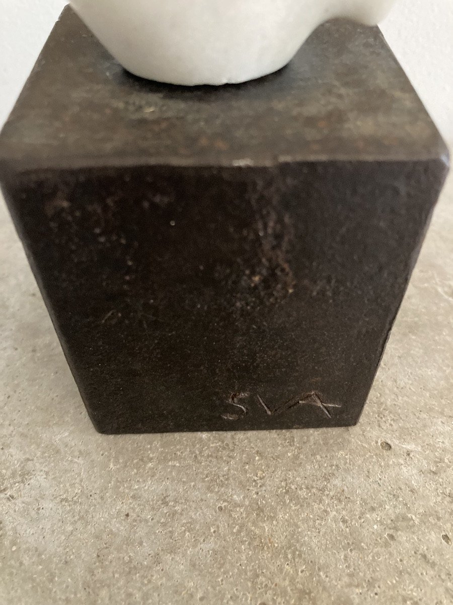 Carrara Marble Sculpture From The 70s-photo-1
