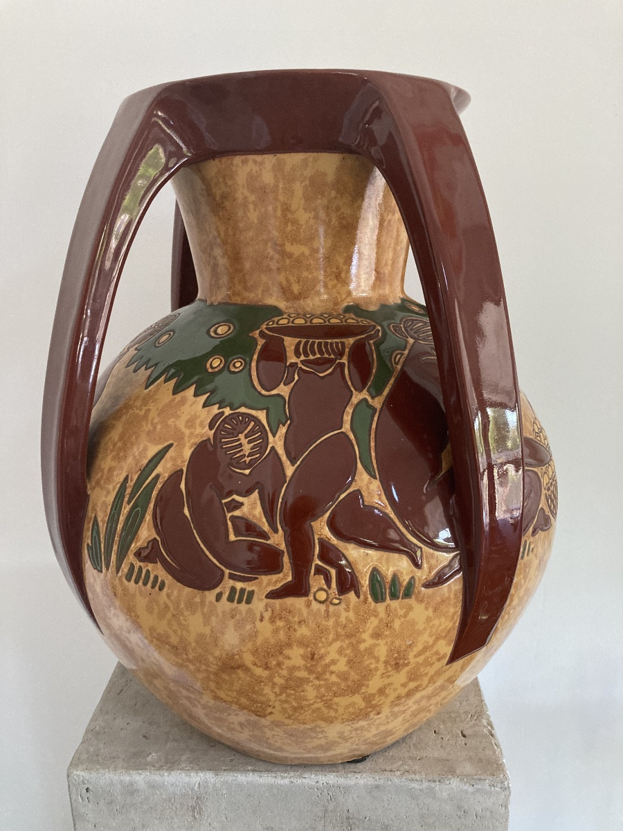 Large Montieres Vase By Tribout-photo-3