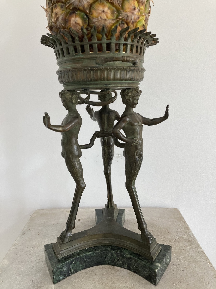 19th Century Bronze Centerpiece.-photo-1