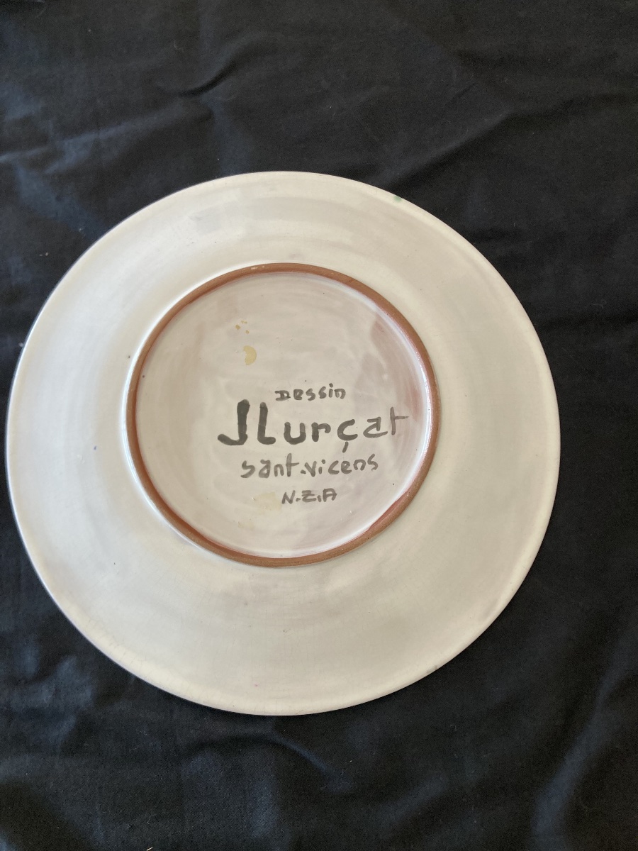 Jean Lurçat Plate With Two Faces-photo-3