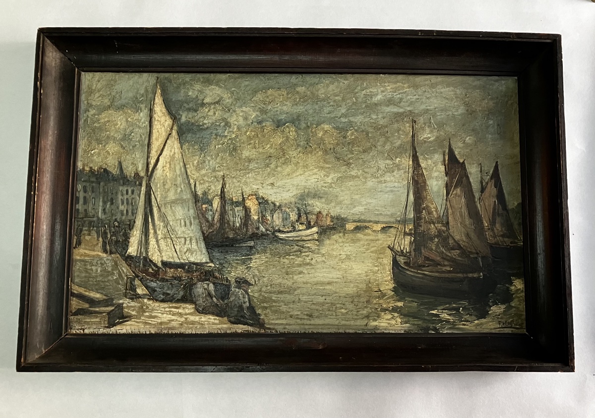 Paire d’huiles sur panneau de Fernand HERBO