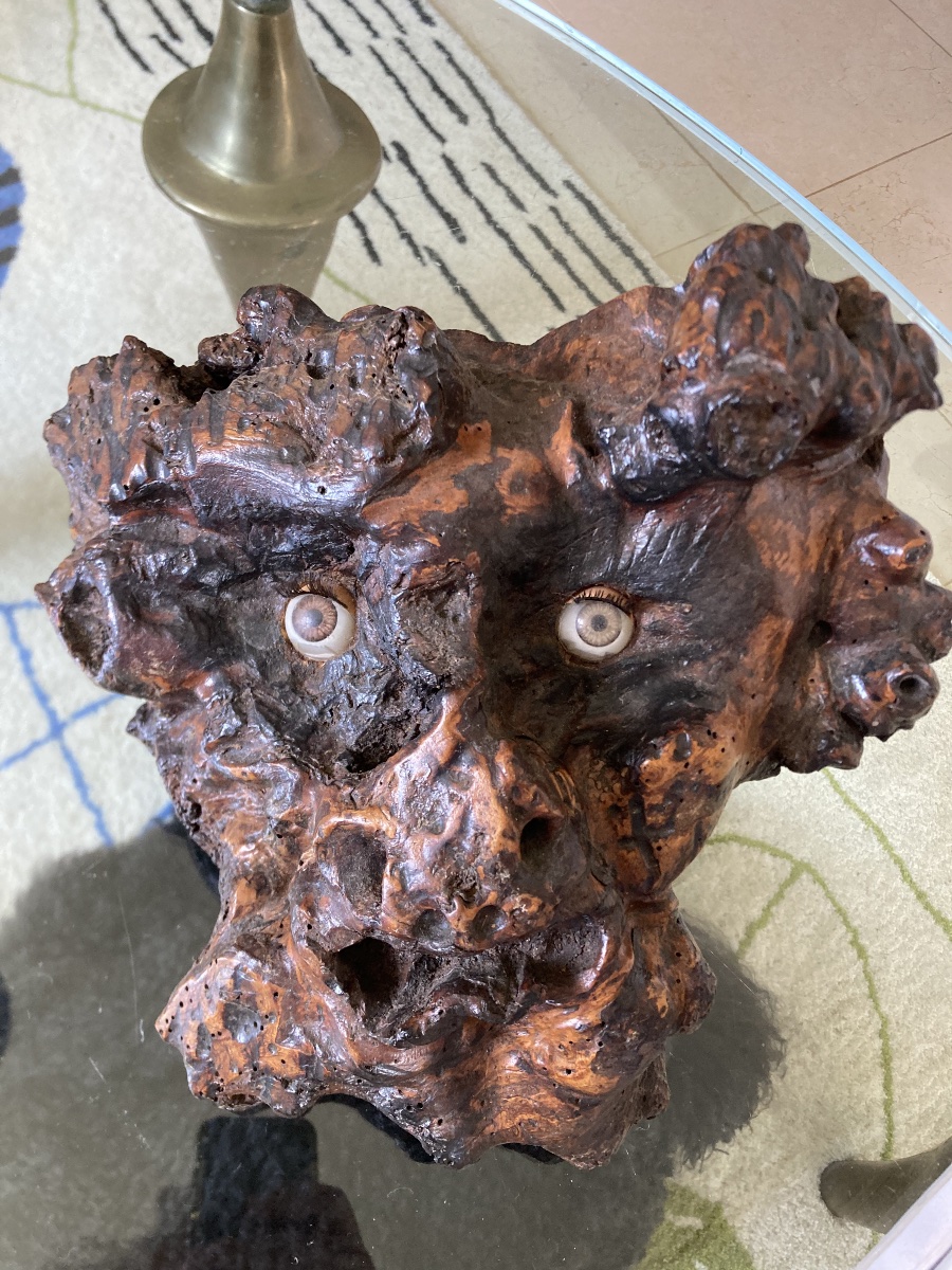 Art Brut. Large Wooden Head