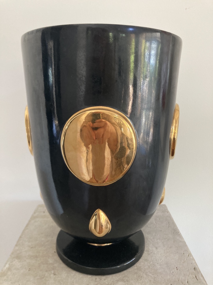 Porcelain Vase Signed By Nicolas Blandin-photo-2