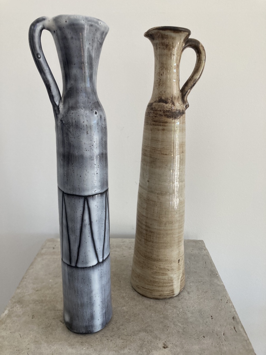 Dieulefit Jacques Pouchain Ceramic Bottles