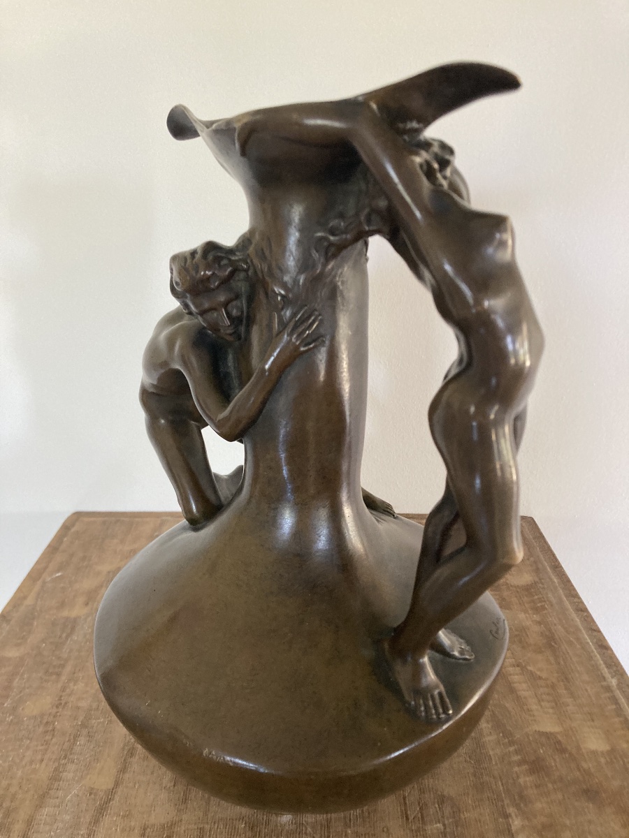 Sculpture en bronze art nouveau par Jean Coulon-photo-1